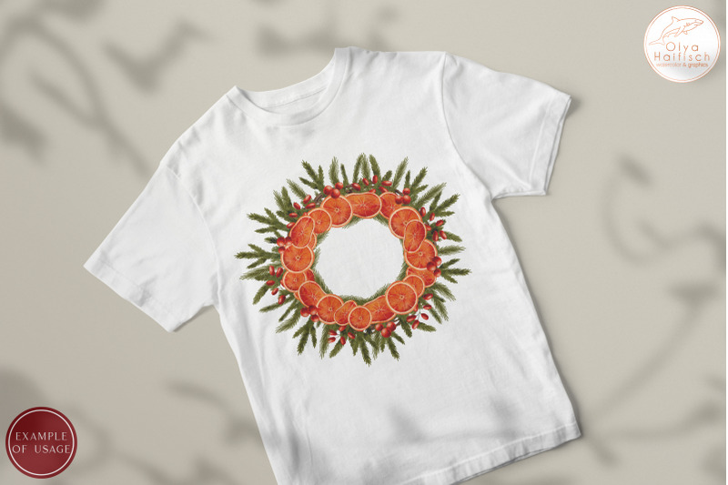 watercolor-winter-christmas-wreath-with-fir-branches-orange-slices