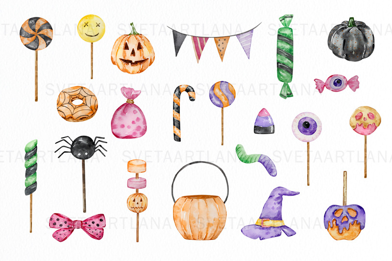 watercolor-halloween-candy-clipart