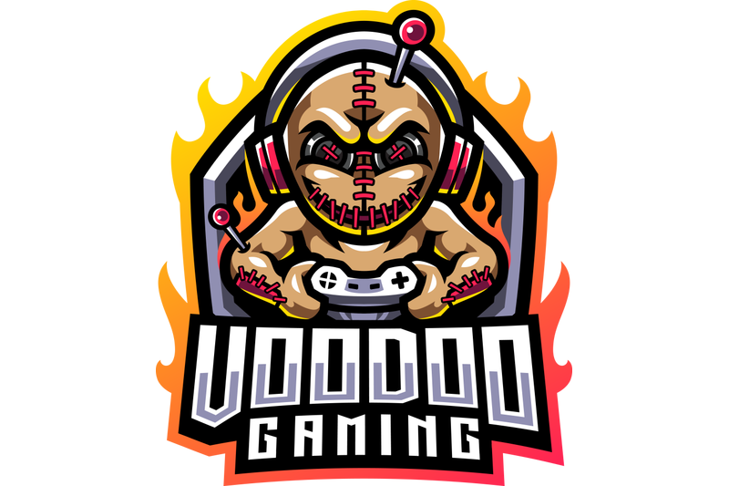 voodoo-gaming-esport-mascot-logo