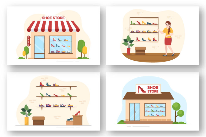 8-shoe-store-flat-illustration