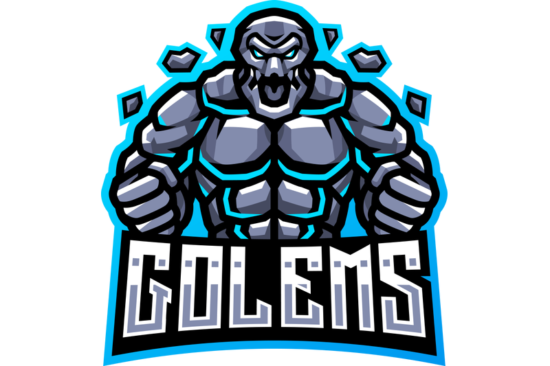 golems-esport-mascot-logo-design