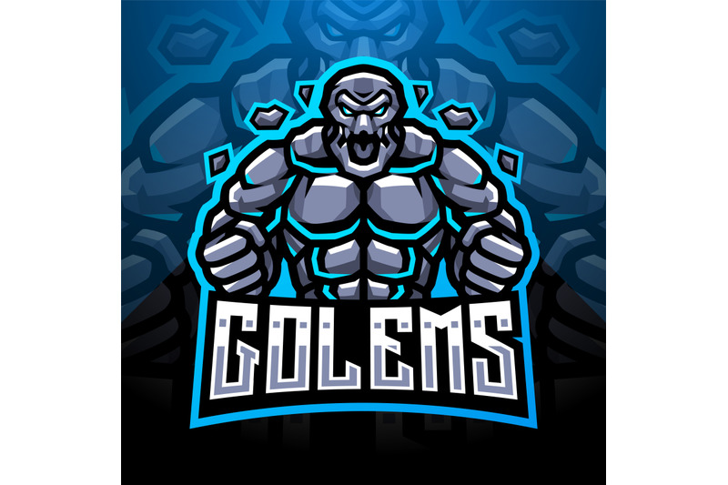 golems-esport-mascot-logo-design