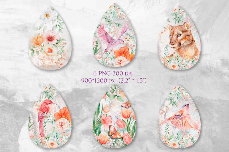 spring-teardrop-earring-sublimation-floral-earrings-template