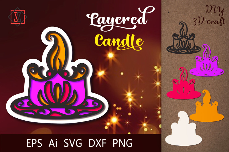 multilayer-candle-3d-craft
