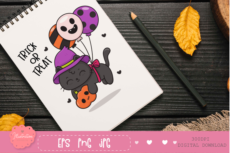 halloween-cat-seamless-pattern-spooky-balloon-digital-paper