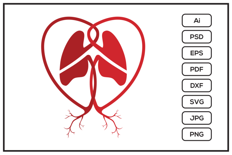 lungs-logo-design-illustration