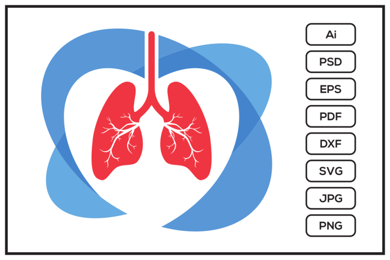 lungs-logo-design-illustration