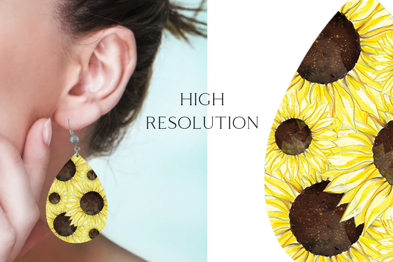 watercolor-sunflowers-earrings-png-sublimation-design