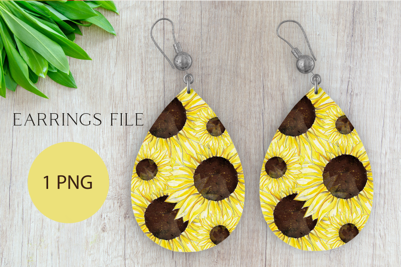 watercolor-sunflowers-earrings-png-sublimation-design