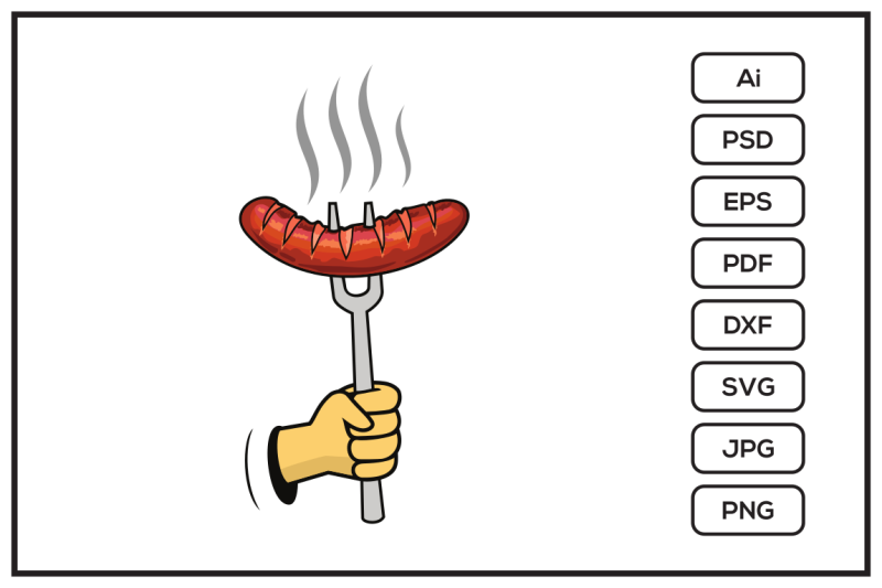 sausage-cartoon-design-illustration