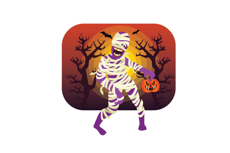 halloween-mummy-character