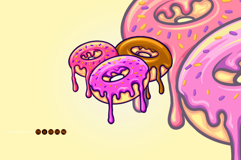 cute-ring-donuts-cartoon-svg