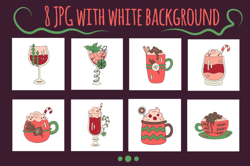 christmas-cocktails-and-coffee-mugs-clip-art