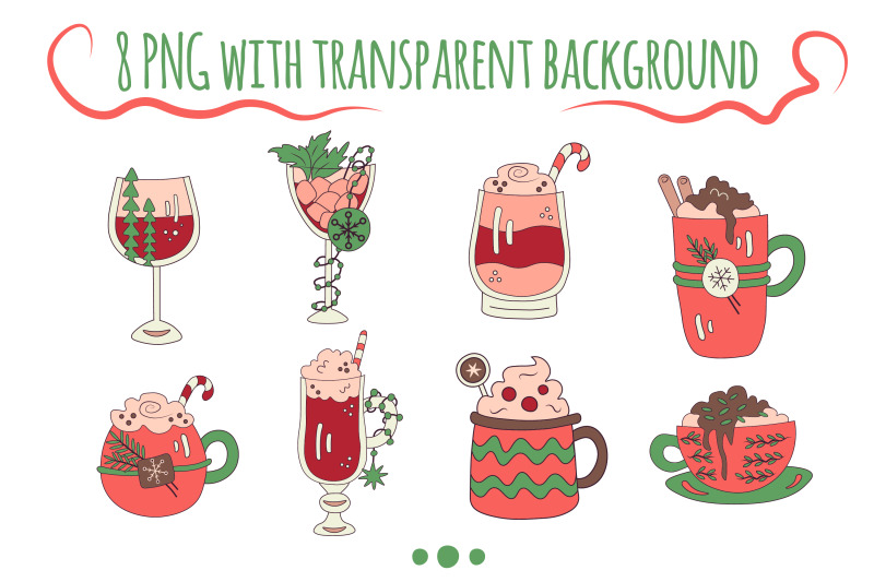 christmas-cocktails-and-coffee-mugs-clip-art