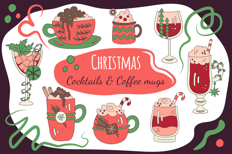 christmas-cocktails-and-coffee-mugs-clip-art