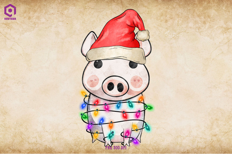 pig-christmas-tree-lights