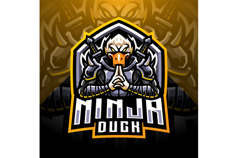 ninja-duck-esport-mascot-logo-design