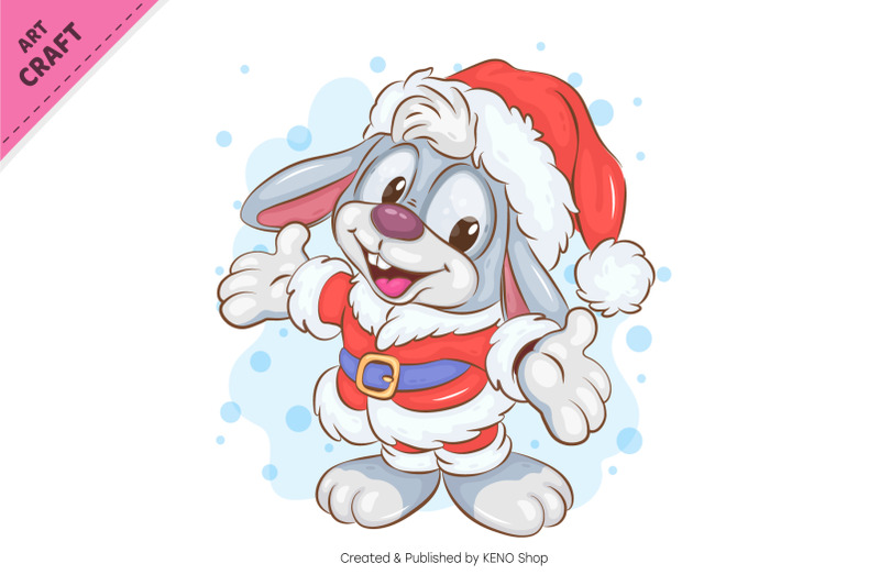 christmas-cartoon-bunny-clipart