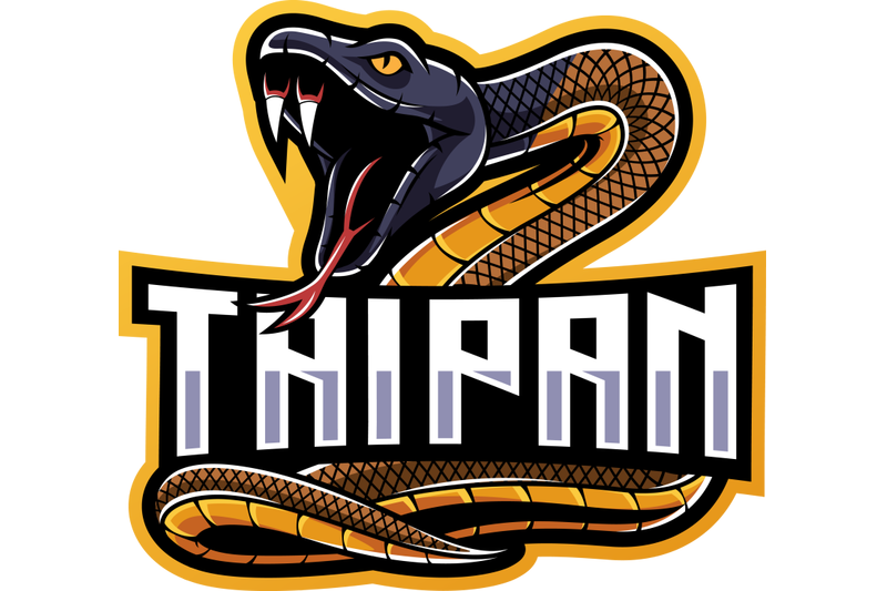 taipan-snake-mascot-logo-design