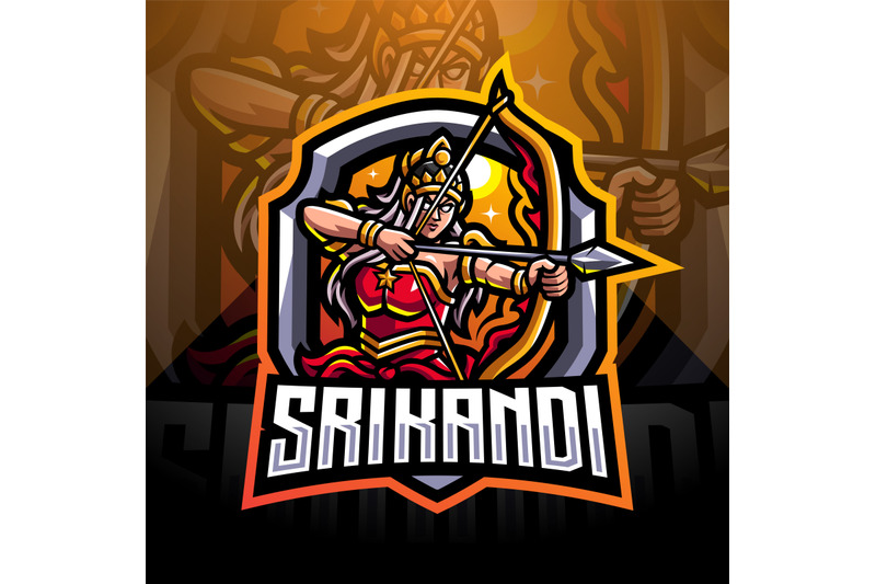 srikandi-esport-mascot-logo-design