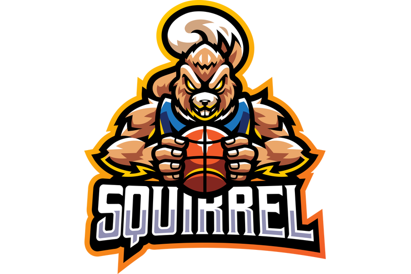 squirrel-sport-esport-mascot-logo-design