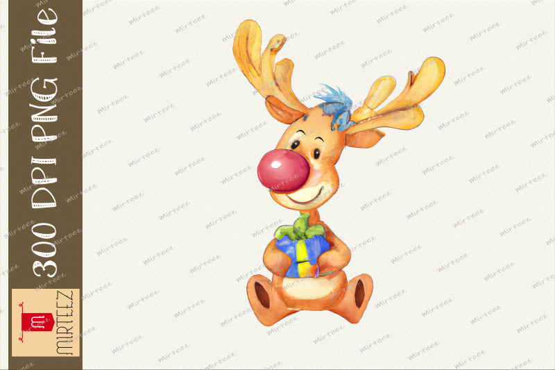 christmas-reindeer-holding-gift-box