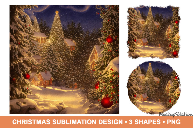christmas-village-scenery-sublimation-winter-scene-background-png