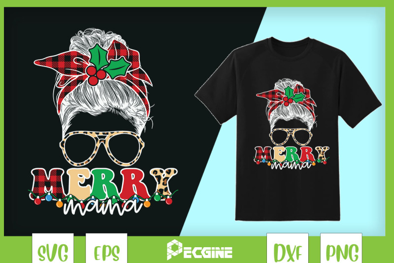 christmas-merry-mama-messy-bun-svg