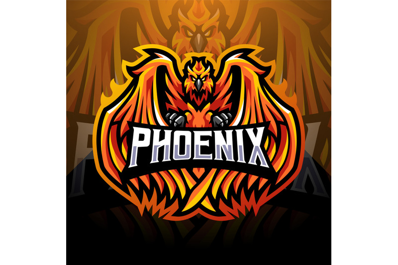 phoenix-esport-mascot-logo-design