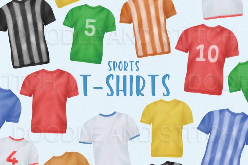 sports-t-shirt-clipart-illustrations