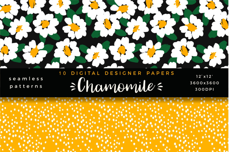 chamomile-10-digital-papers