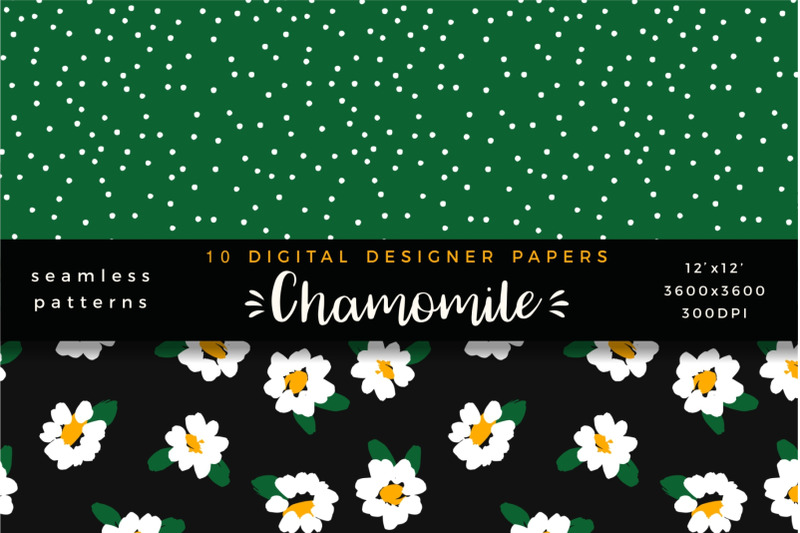 chamomile-10-digital-papers