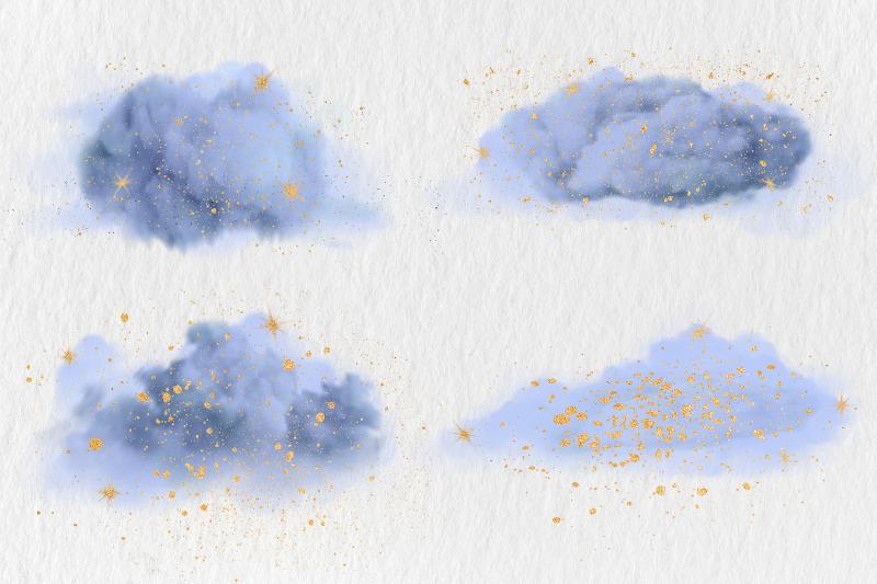 blue-clouds-overlays-with-gold-dust