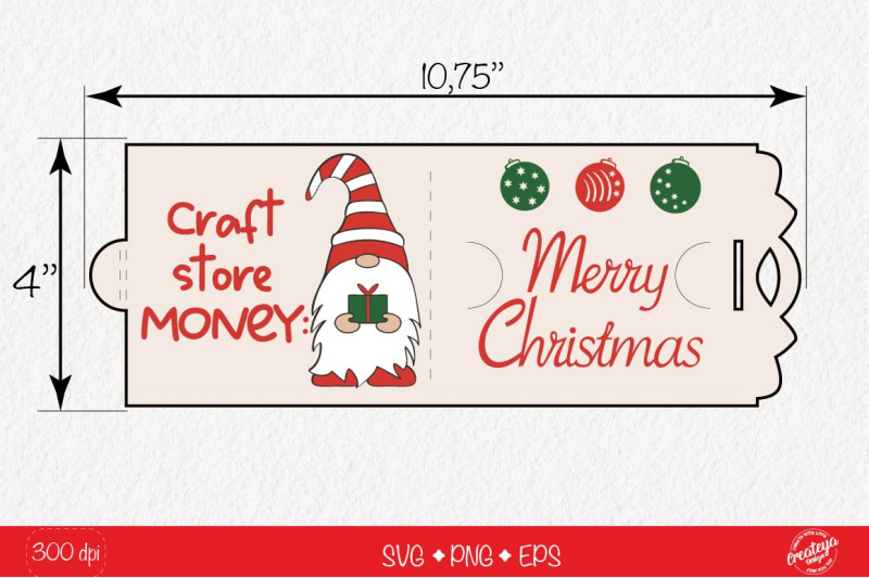 money-card-holder-for-crafters-with-gnome-christmas-gift-card-holder