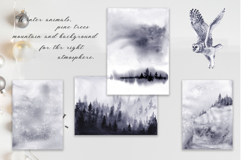 winter-forest-landscape-watercolor-clipart-woodland-scene-creator-png