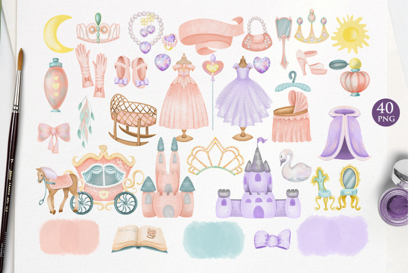 princess-dream-watercolor-collection