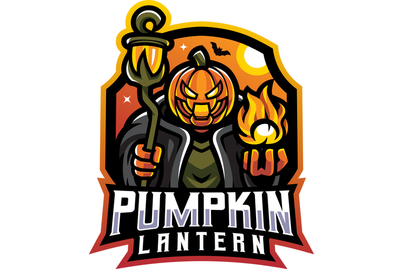 pumpkin-lantern-esport-mascot-logo