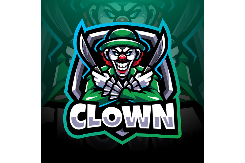 clown-esport-mascot-logo-design