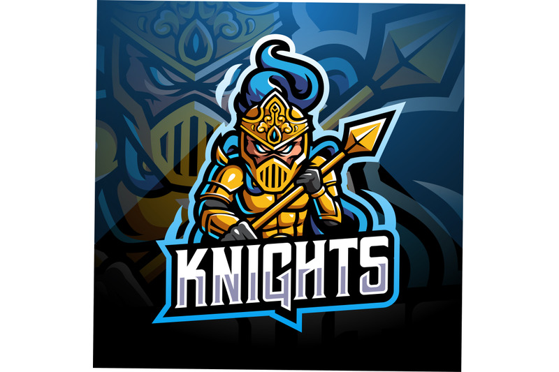 knight-esport-mascot-logo-design