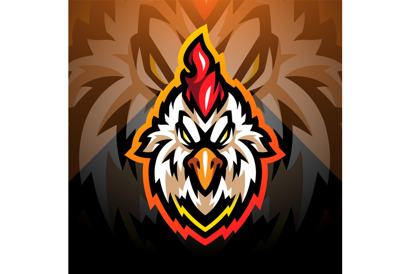 rooster-head-esport-mascot-logo-design