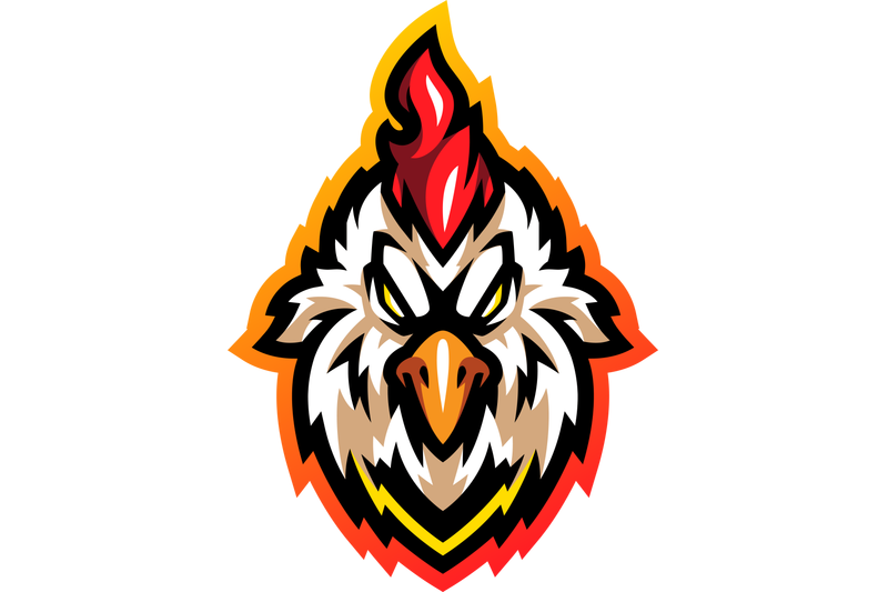 rooster-head-esport-mascot-logo-design