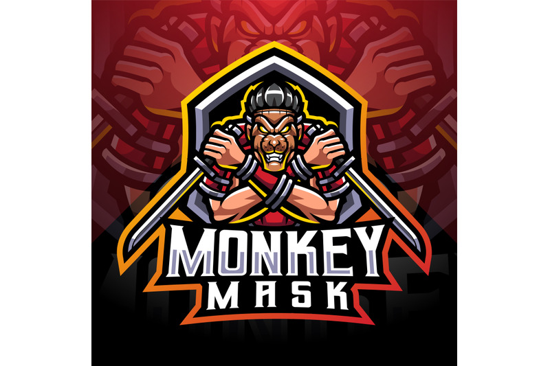 monkey-mask-esport-mascot-logo-design