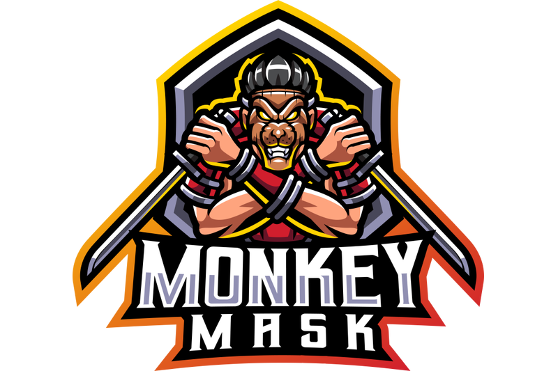 monkey-mask-esport-mascot-logo-design