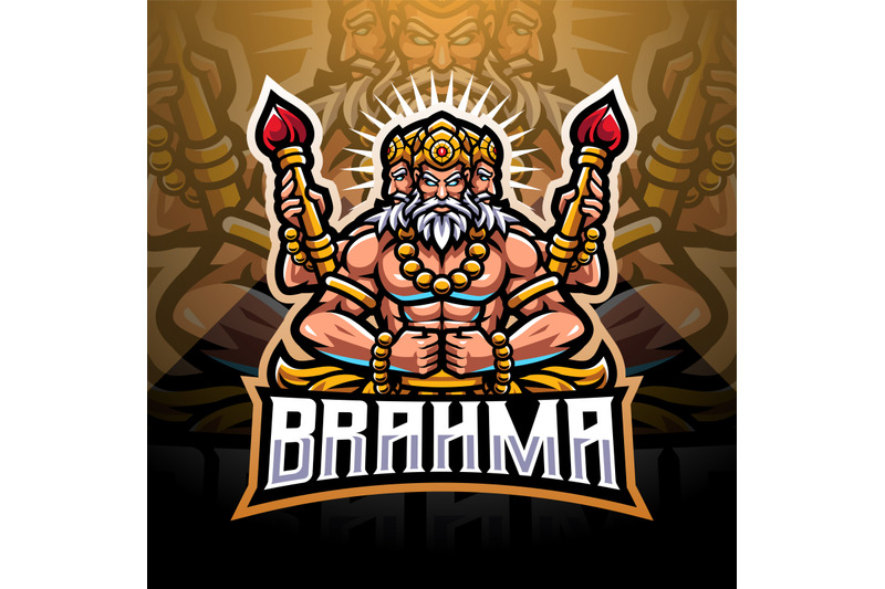 brahma-esport-mascot-logo-design