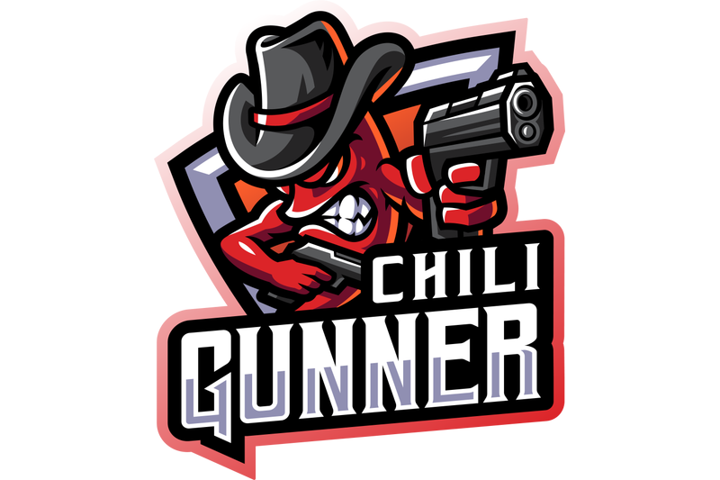 chili-gunner-esport-mascot-logo