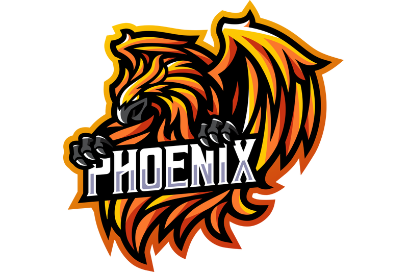 phoenix-esport-mascot-logo-design