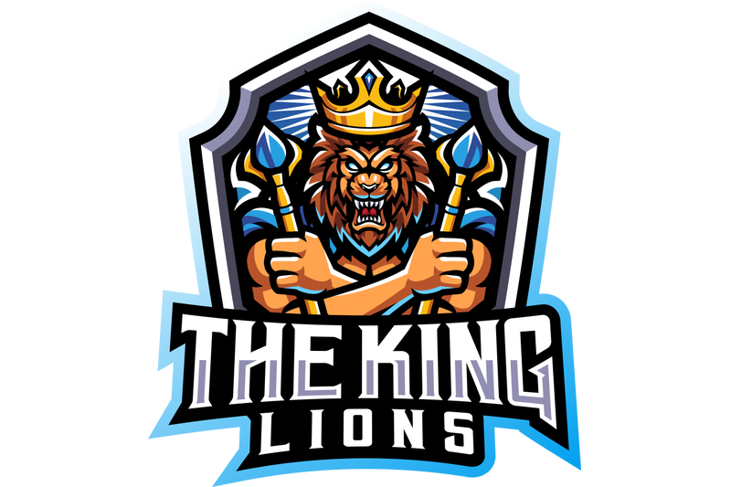 the-king-lions-esport-mascot-logo-design