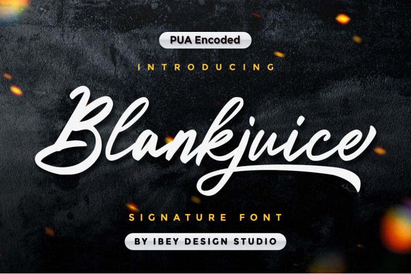 blankjuice-signature-font