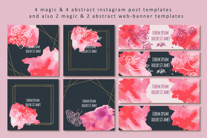 love-magic-social-media-templates-celestial-witchcraft-set