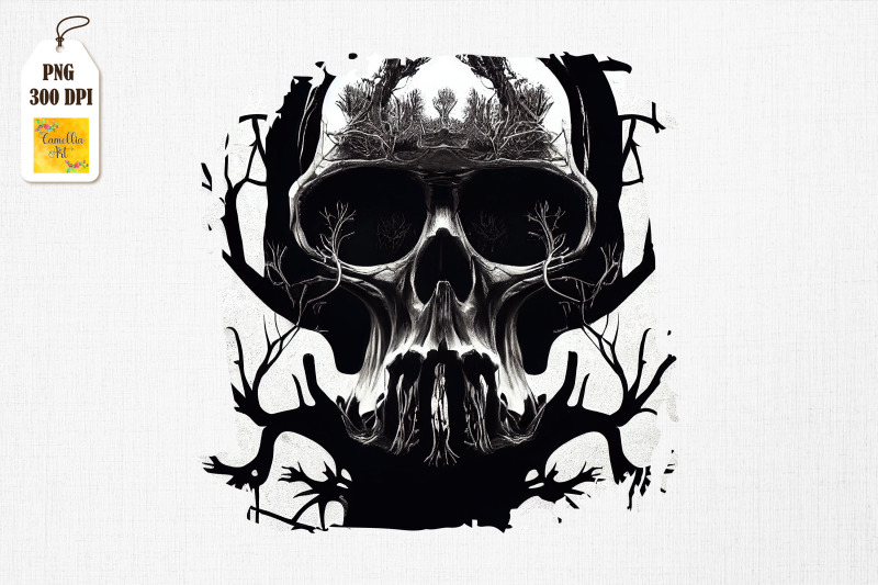 fine-art-spooky-skull-black-amp-white